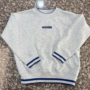 Abercrombie Kids Light Gray Crewneck Sweater